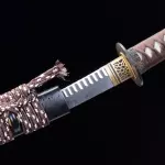 Folded Pattern Steel Tanto Swords
