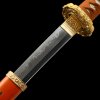 Yellow Crod Handle Japanese Tachi Swords