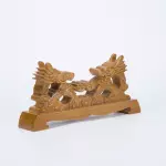 Original Design Handmade Natural Wood Double Dragon Single Layer Sword Stand