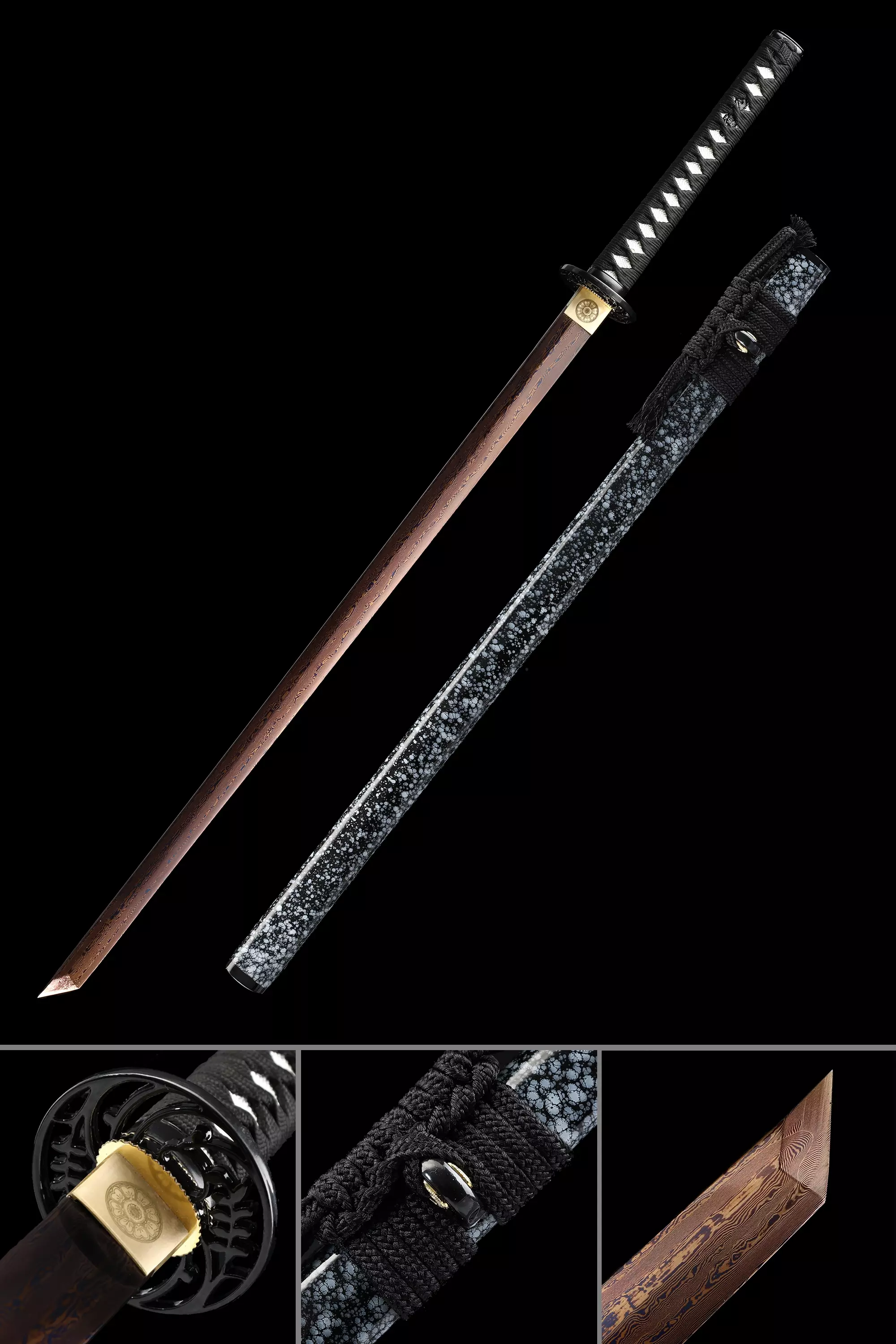 Authentic Ninjato | Handmade Real Japanese Ninjato Sword Damascus Steel ...