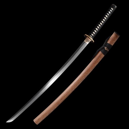 Handmade Japanese Katana Sword Damascus Steel With Brown Saya