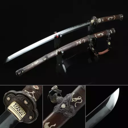 Authentic Japanese Tachi Odachi Sword 1000 Layer Folded Steel Tactical Swords