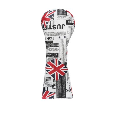 Classic Newspaper Fairway Wood Headcover - White