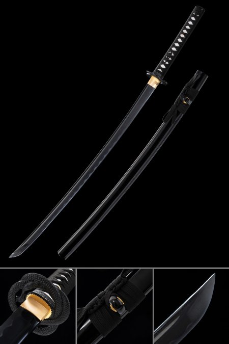 Handmade Japanese Samurai Sword 1060 Carbon Steel With Python Tsuba