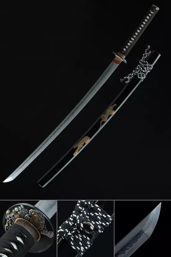 High-performance Japanese Katana Sword Clay Tempered