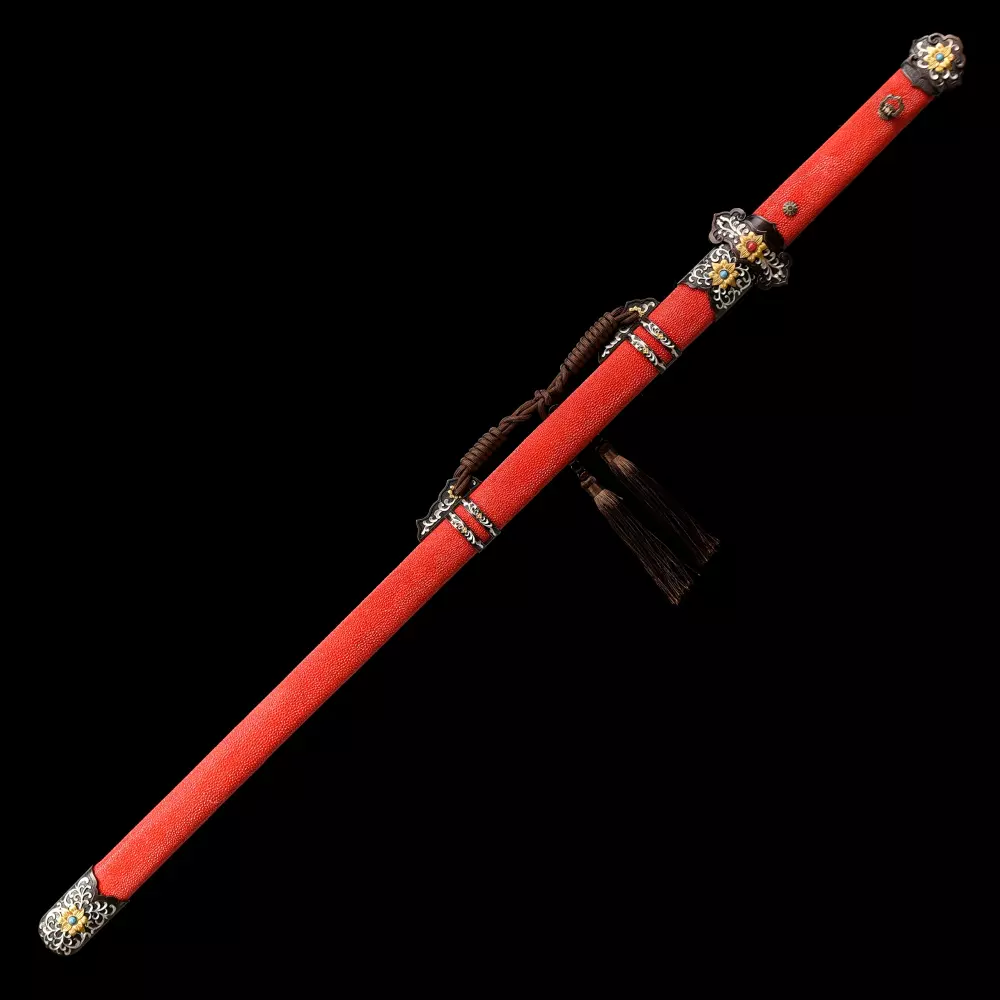 Tang Dao | Handmade Chinese Tang Dao Sword With Red Rayskin