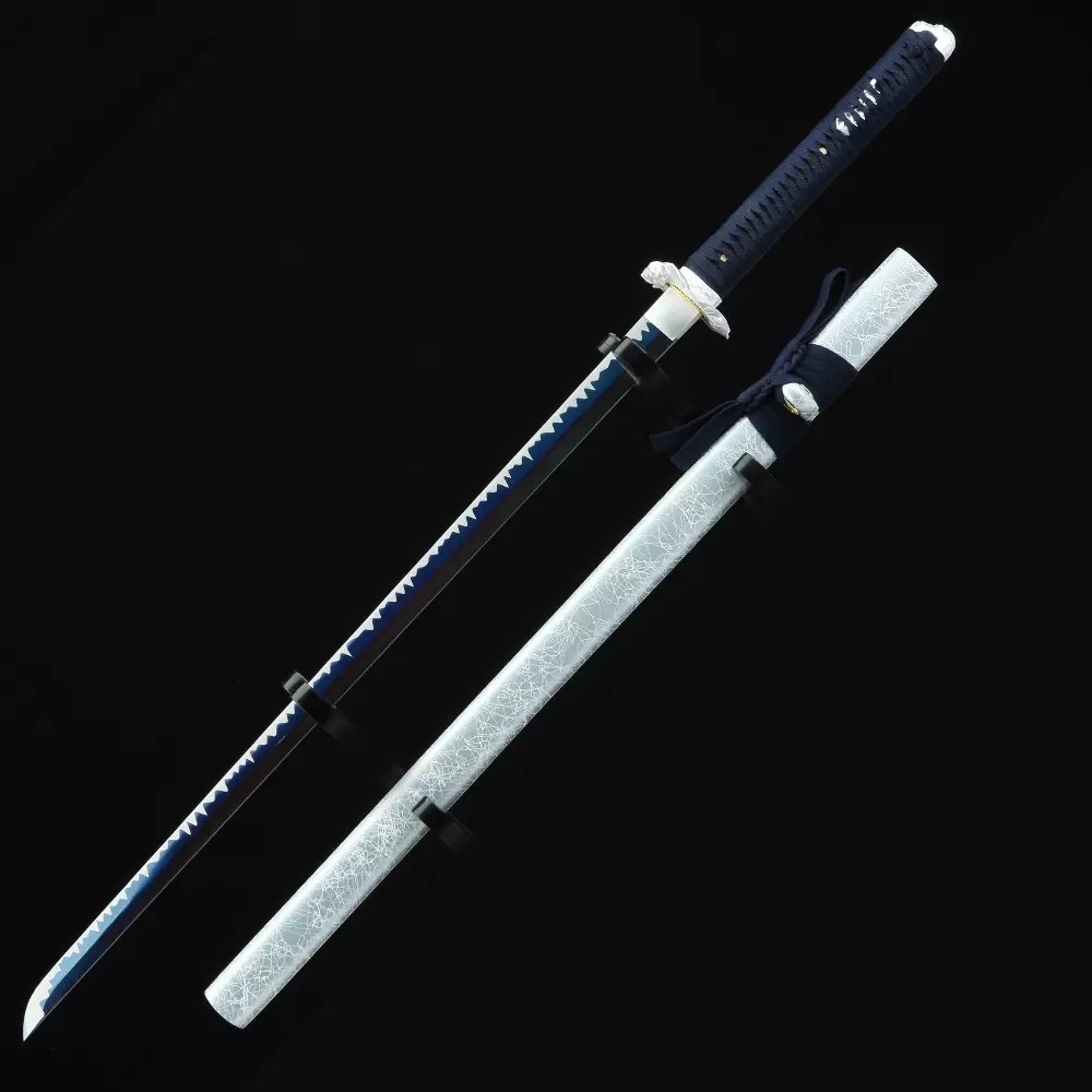 Ninjato Katana | Handmade Japanese Chokuto Ninjato Sword With Blue