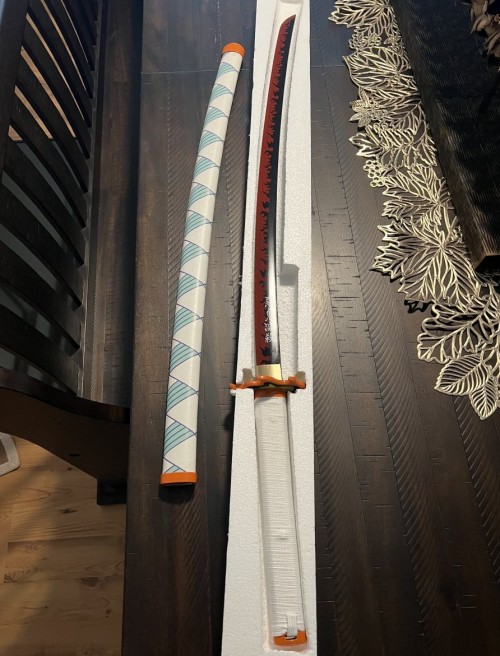 Kyojuro Rengoku's Sword, Demon Slayer Sword, Kimetsu No Yaiba Sword - Nichirin Sword