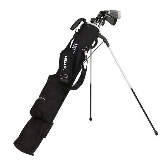 Helix Ultra Light Sunday Golf Bag - Black