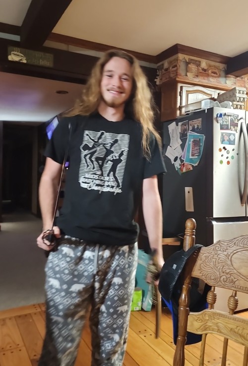 Handmade Japanese Katana Sword High Manganese Steel Full Tang With Blue Blade