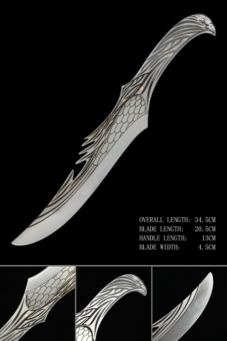 Hand-forged Fantasy Stainless Steel Sword