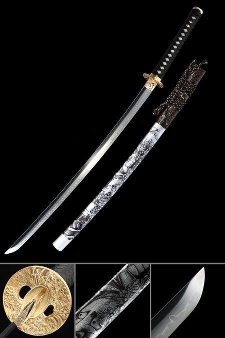 Handmade Full-tang T10 Carbon Steel Samurai Sword