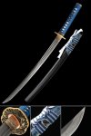 Handmade Full Tang Japanese Wakizashi Sword T10 Carbon Steel With Hamon Blade