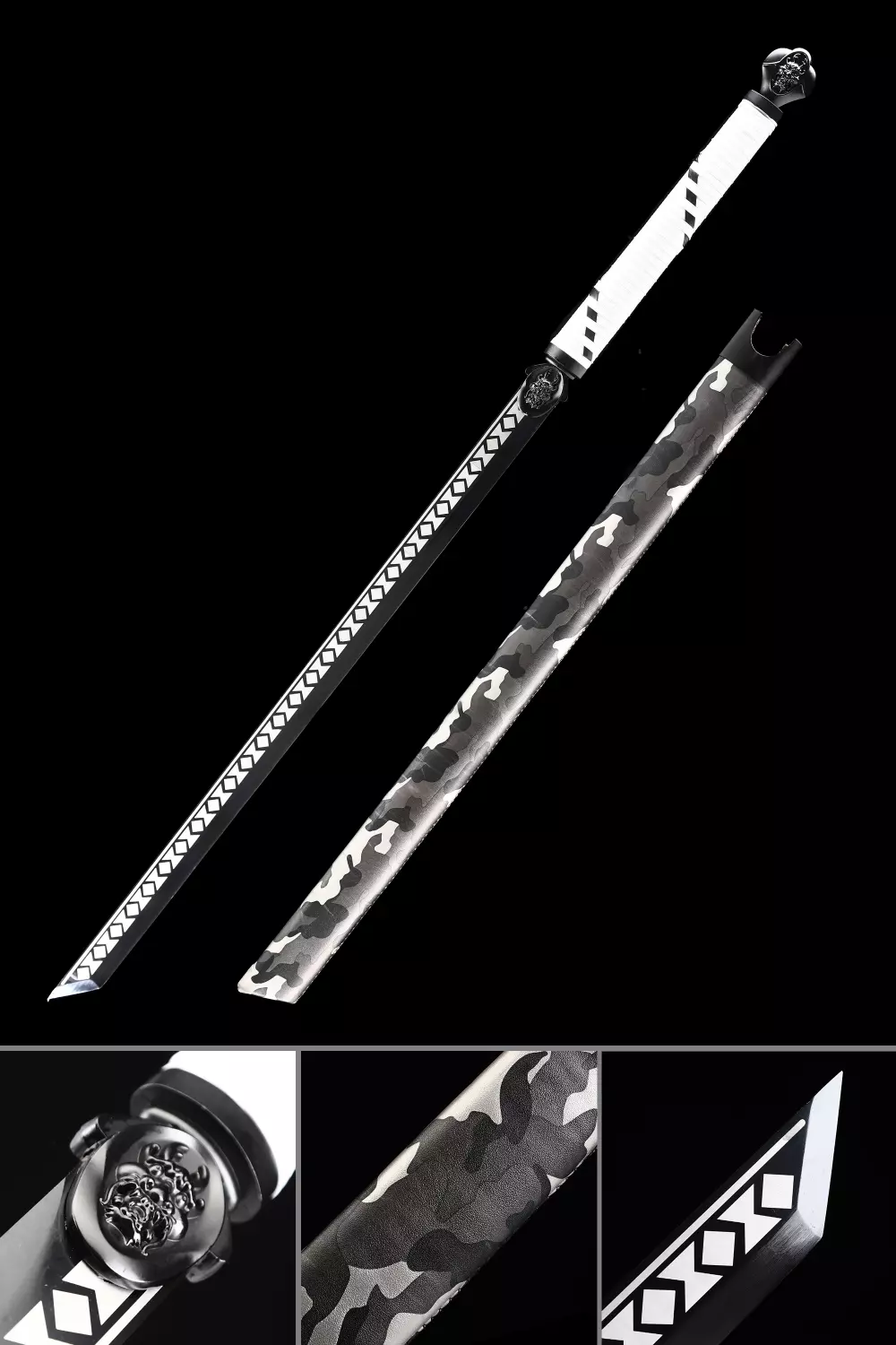Modern Ninjato | Ninjato Replica in Manganese Steel with Black