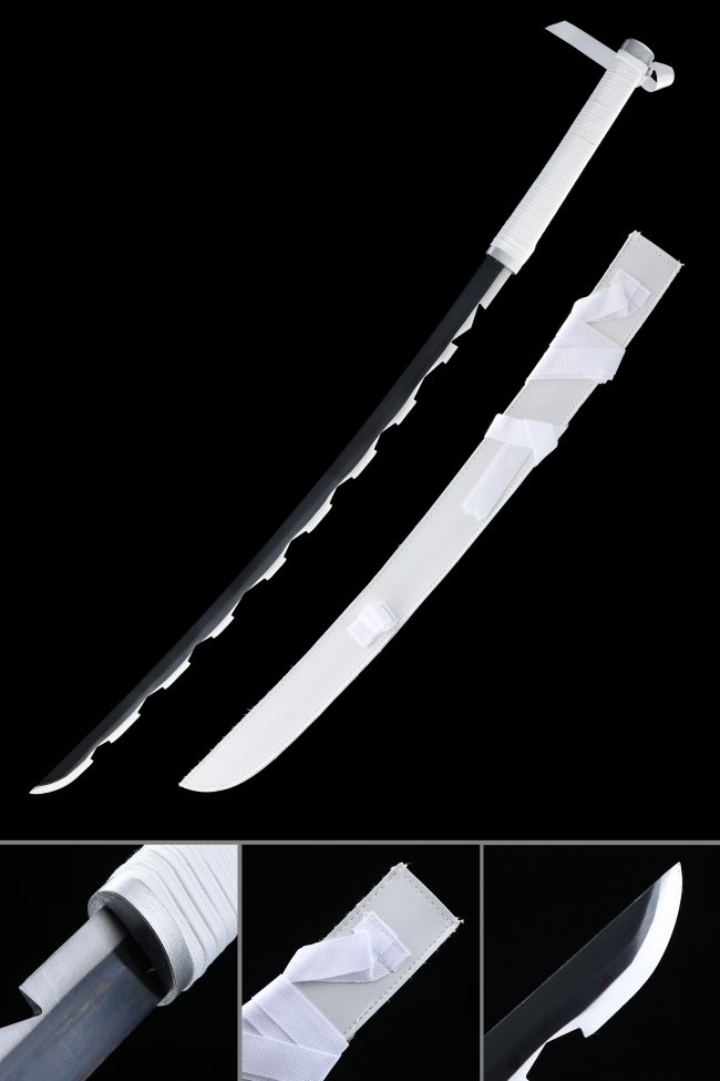 Inosuke Sword - Kimetsu No Yaiba Beast Hashira Nichirin Replica, 1045 Carbon Steel, Jagged Edge
