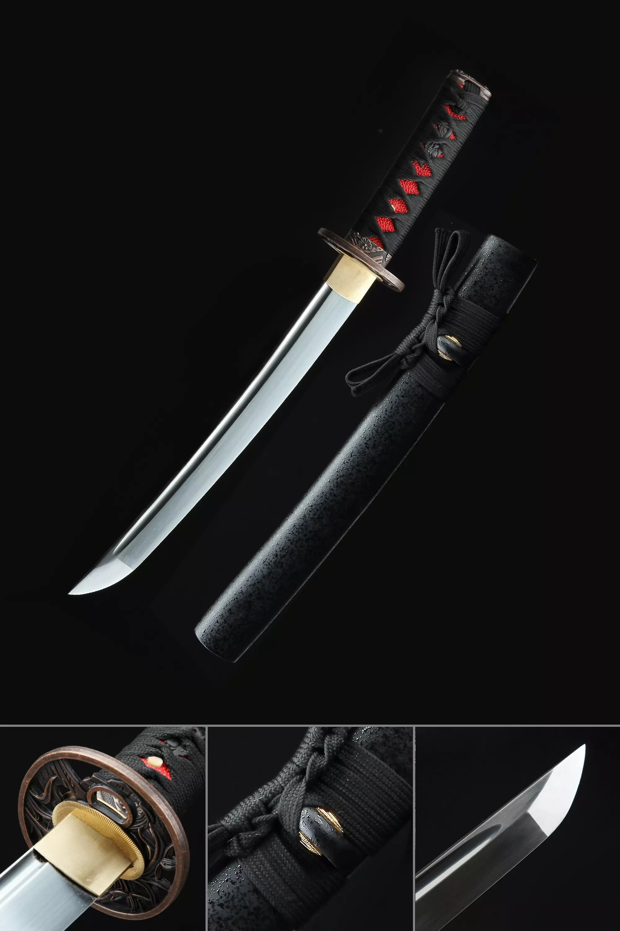 Tanto Sword | Handmade Japanese Tanto Sword 1045 Carbon Steel Full Tang ...