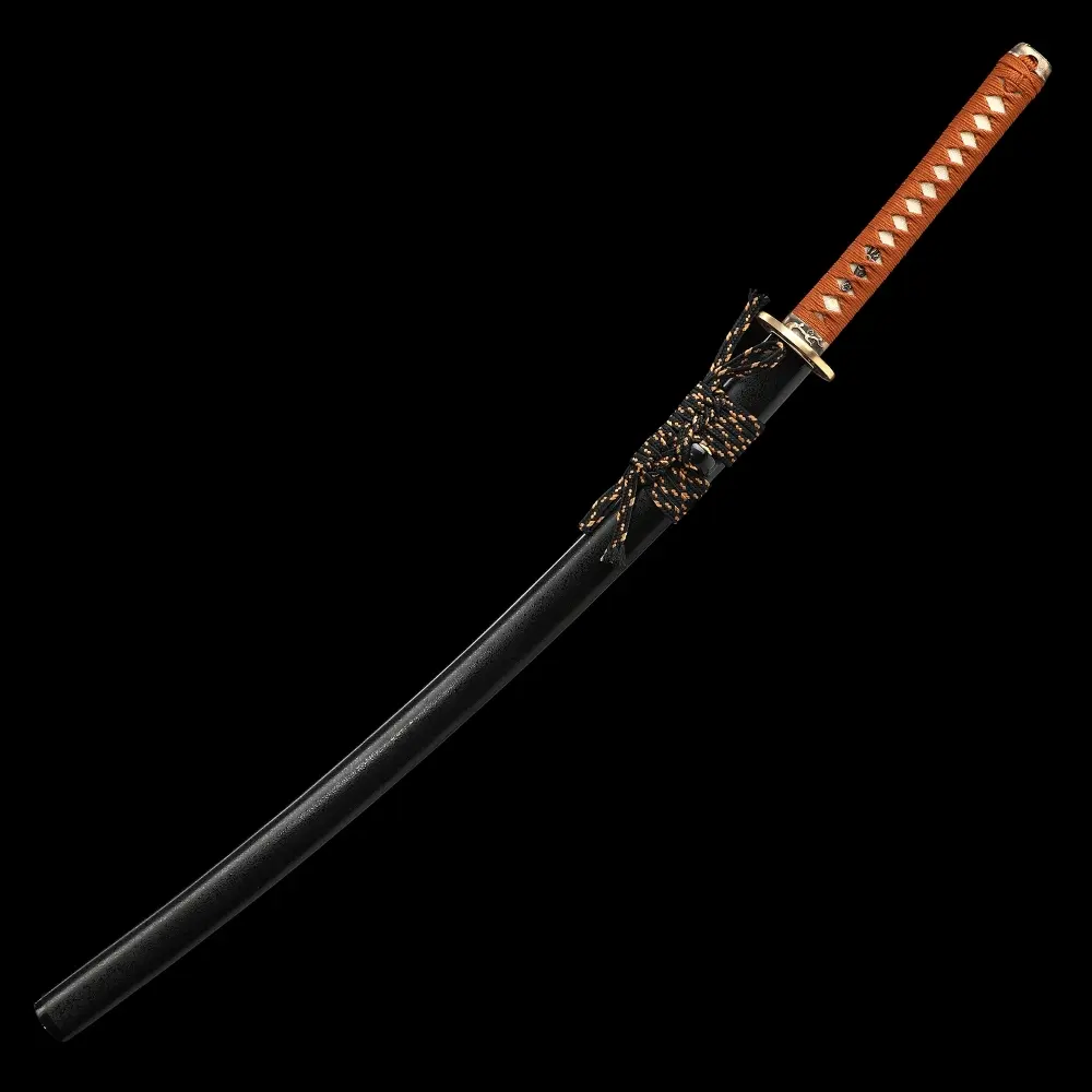 1095 Carbon Katana | 1095 Carbon Steel Katana with Chrysanthemum
