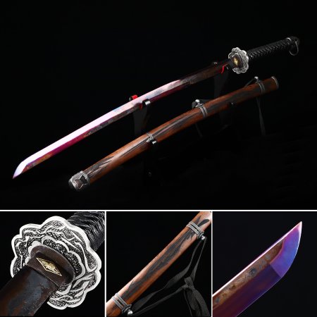 Wwii Japanese Type 97 Army Shin Gunto Officer’s Sword With Fuchsia Blade
