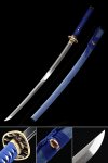 Clay Tempered Sword, Handmade Japanese Samurai Sword T10 Carbon Steel Real Hamon