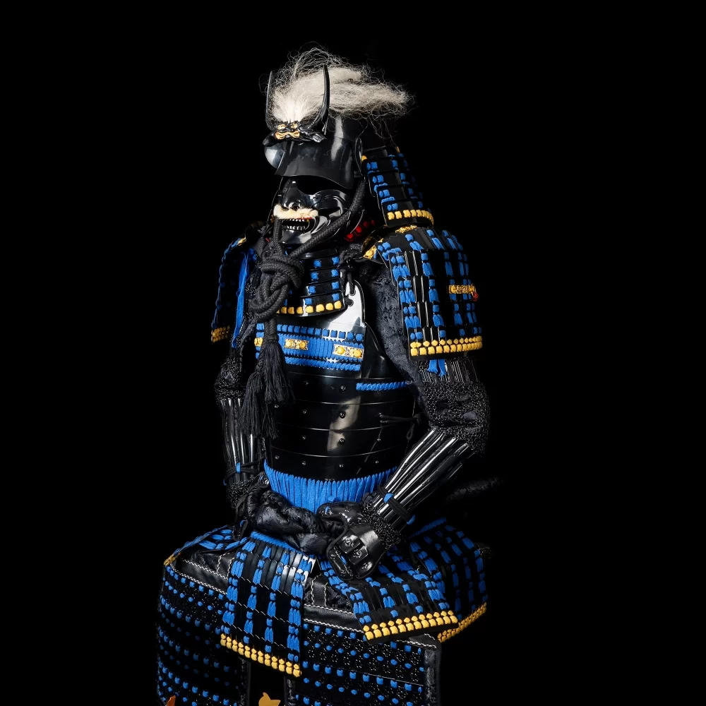 Japanese Samurai Armor | Handmade Black And Blue Japanese