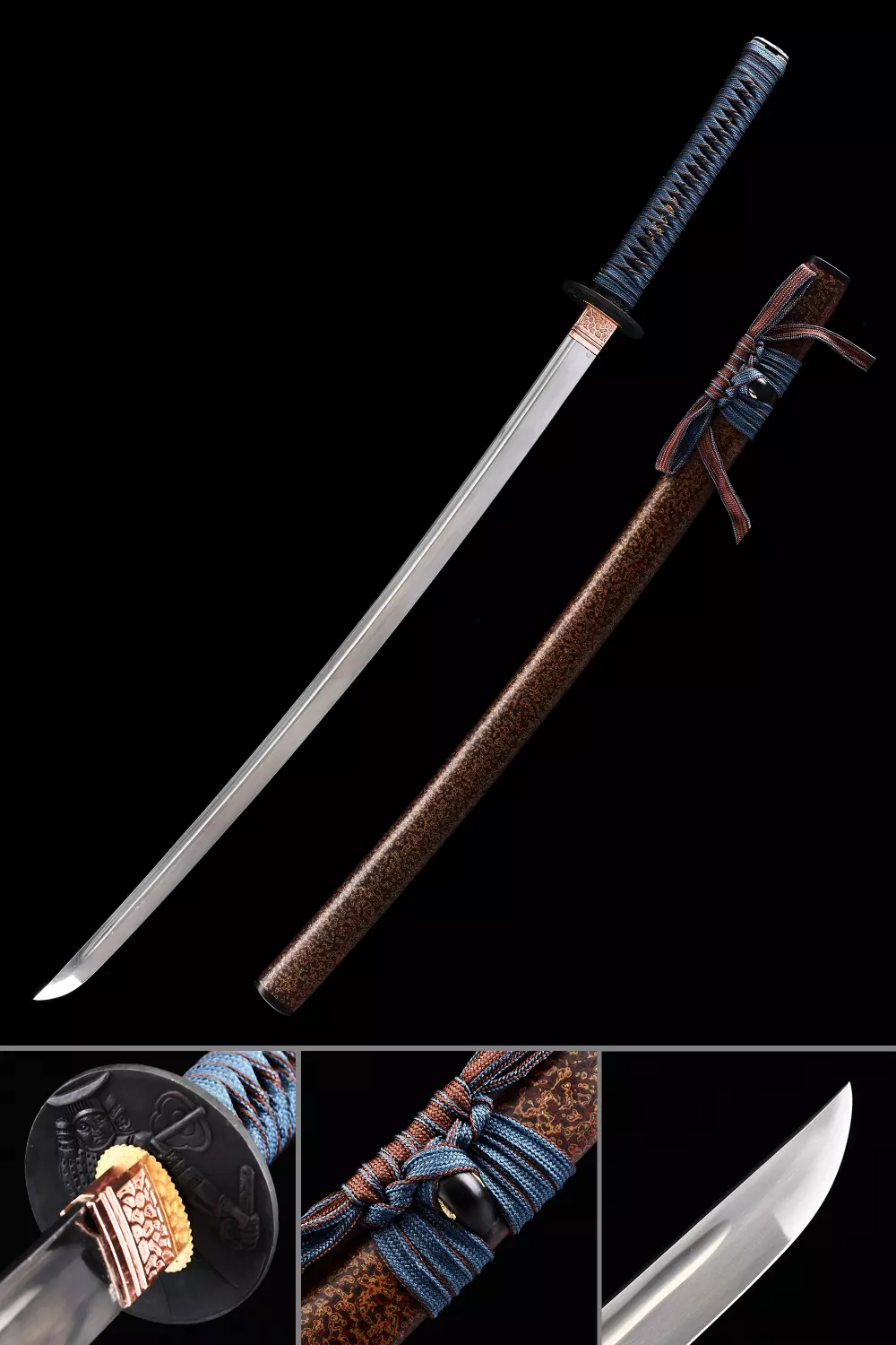 Manganese Steel Japanese Samurai Sharp Blade Kill Bill Katana Engraved Sword 