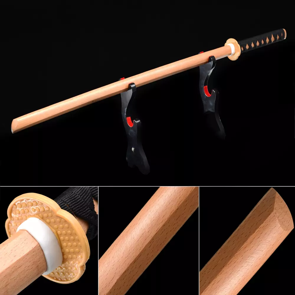 24" Wakizashi Wooden Bokken Practice Sword Kendo Brand New