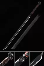 Ninja Sword | Handmade Japanese Ninjato Sword With Black Blade 