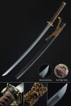 Handmade Real Japanese Samurai Sword Pattern Steel