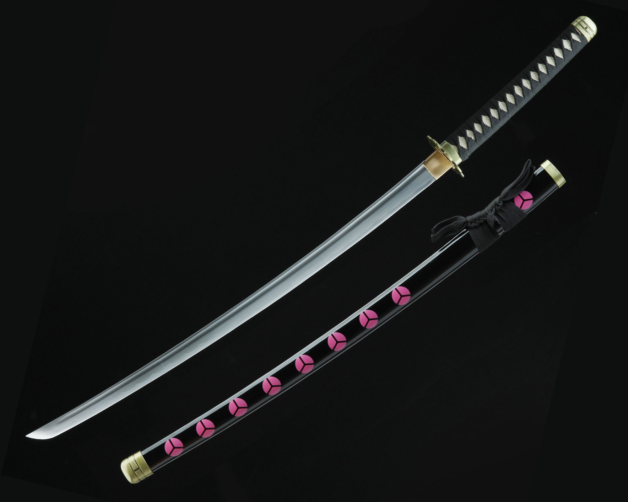 Katana japonesa Último samurái, espada Zoro, hoja falsa de acero