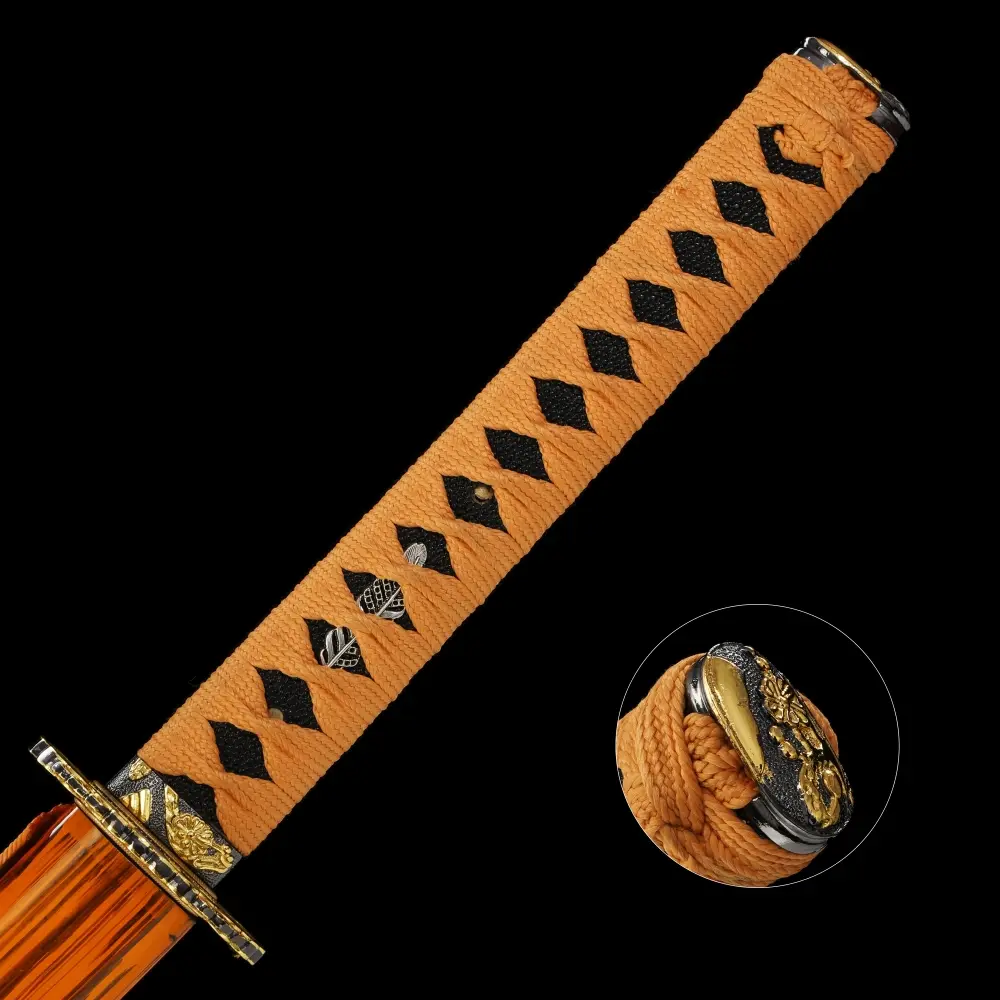 Orange Katana | Orange Katana with Manganese Steel Blade
