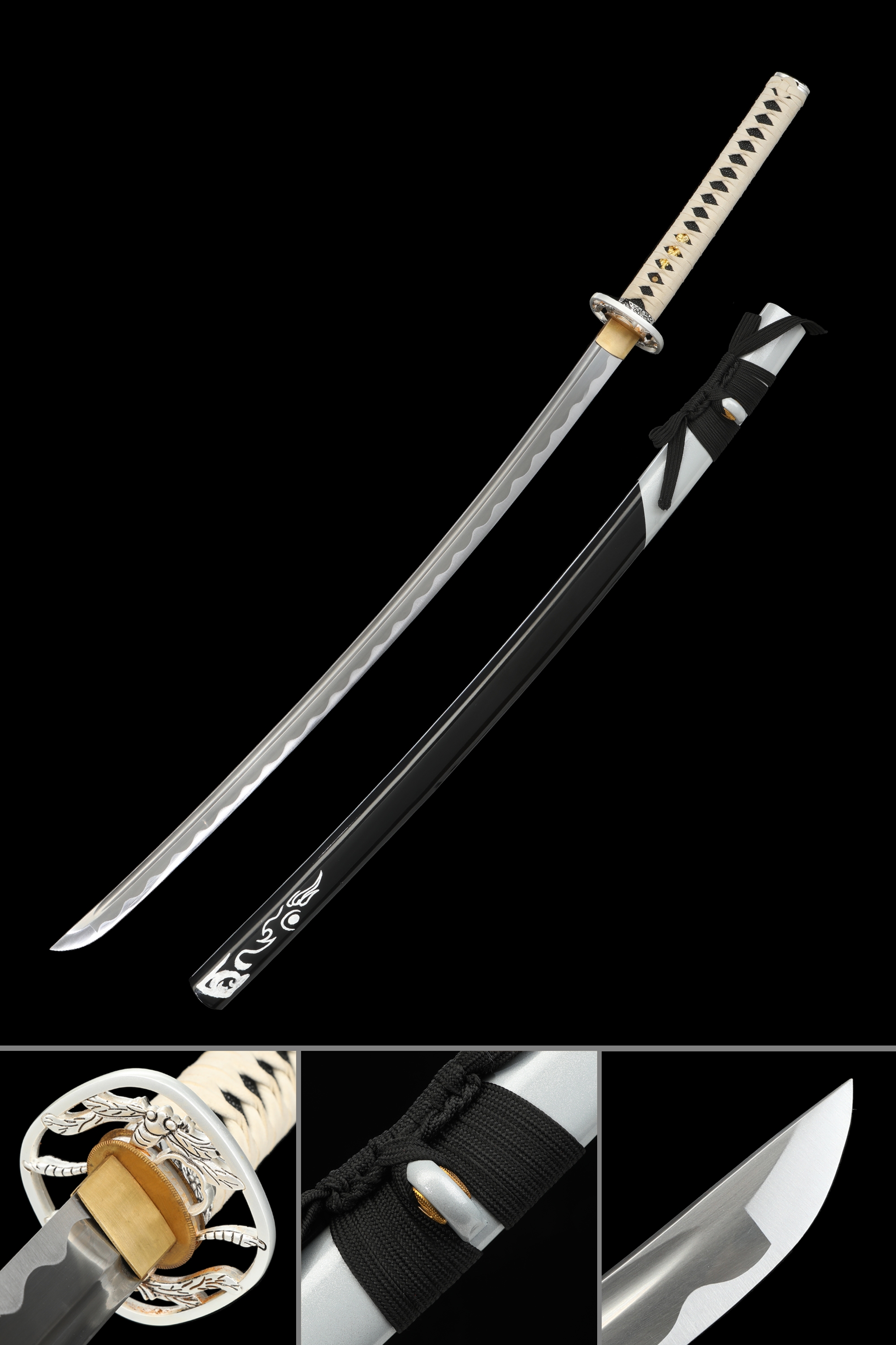 Handmade Japanese Katana Sword With 1060 Carbon Steel Blade