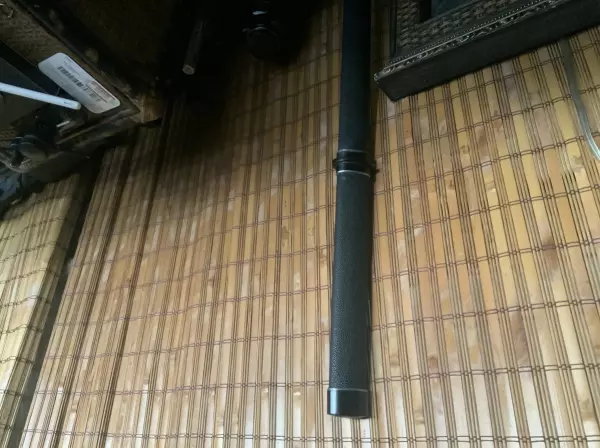 Handmade Japanese Ninjato Sword Full Tang With Black Leather Scabbard