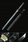 Straight Katana, Handmade Chokuto Ninjato Sword T10 Carbon Steel Full Tang