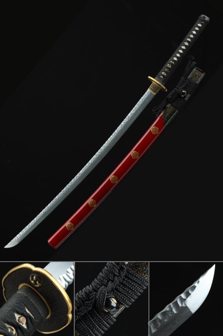 Handmade Exquisite Katana With Folded Melaleuca Steel Blade