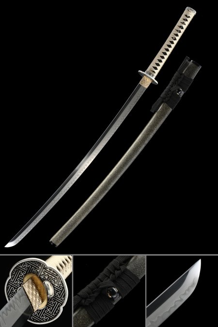 Handmade Japanese Samurai Sword With Marble Style Saya