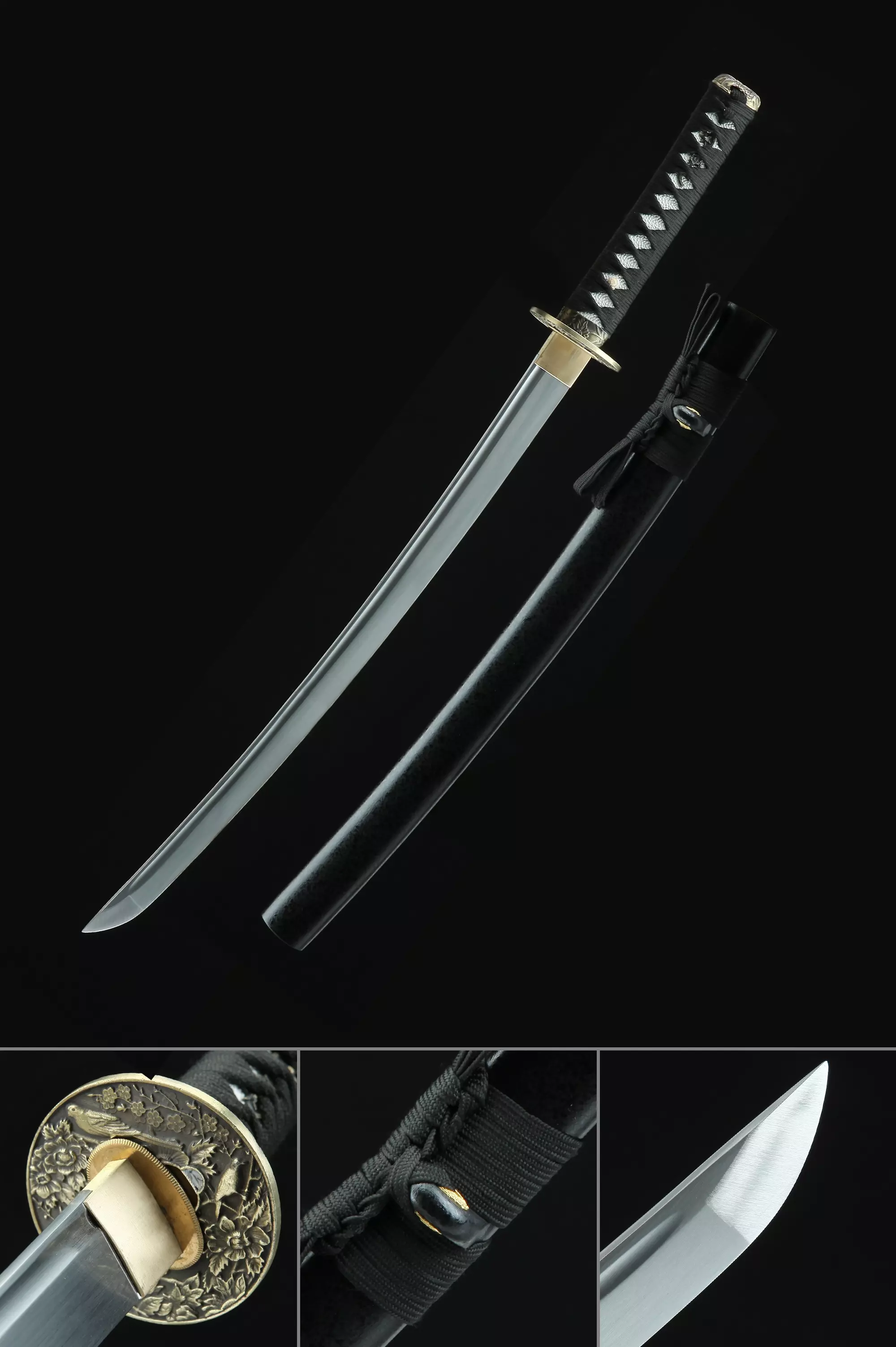 Espada Wakizashi Espada Wakizashi Japonesa Hecha A Mano Acero De Alto