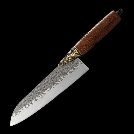 Stainless Steel Kitchen Knife With Dragon Themed Guard