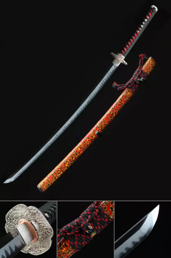 High-performance Japanese Sword T10 Folded Clay Tempered Steel