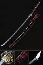 Handmade Japanese Katana Sword T10 Carbon Steel Real Hamon