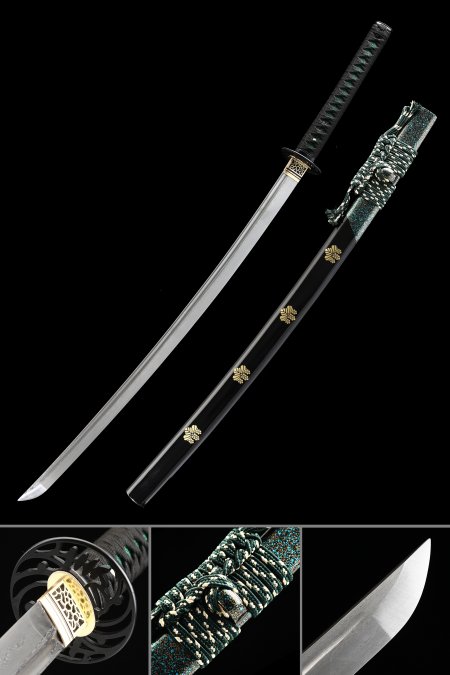 Handmade Nihonto Japanese Katana Sword Damascus Steel Full Tang