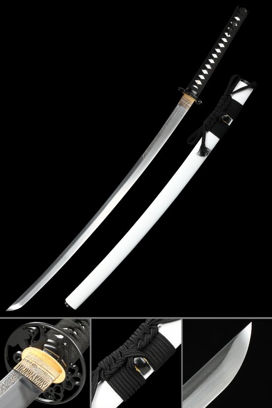 Dragon Tsuba 1095 Carbon Steel Katana, Real Hamon, Full Tang & Handcrafted