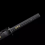 Black Cord Handle Wooden Ninja Swords