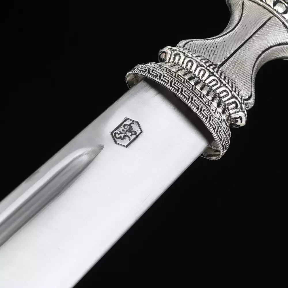 Tibetan Dagger | Antique Tibetan Knife, Double Edge Blade