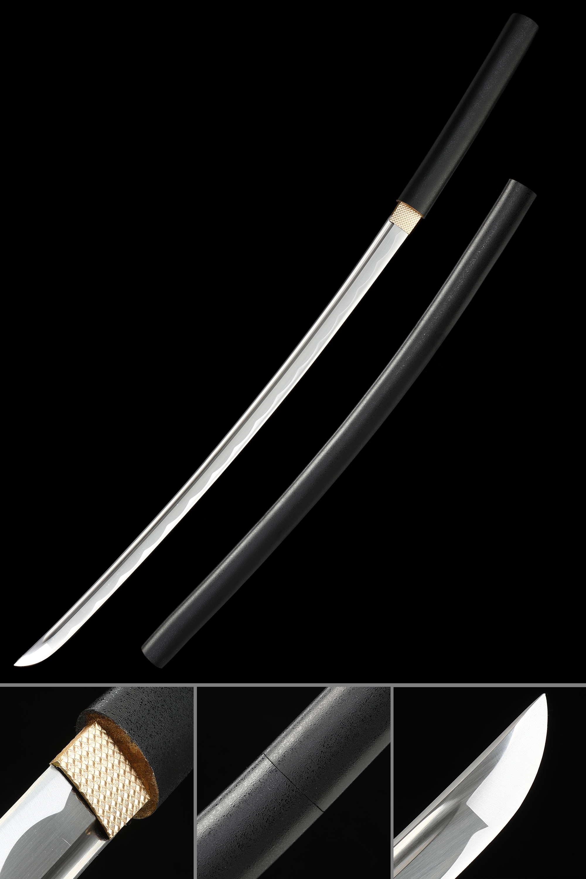 Handmade Japanese Katana Sword 1065 Carbon Steel Blade Without Tsuba