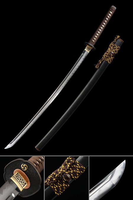 High-performance Genuine Katana Sword Damascus Steel Real Hamon Full Tang