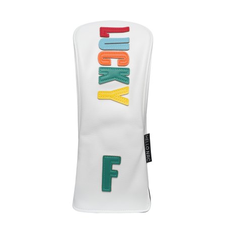 Lucky Fairway Wood Headcover - White