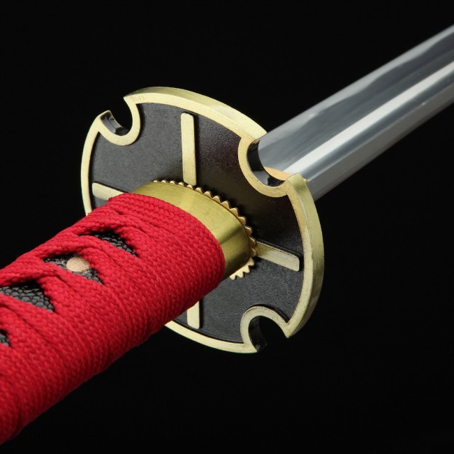 Full Hand Forged Manga Sword One Piece Sandai Kitetsu-Zorro 1095 Steel Full  Tang Blade