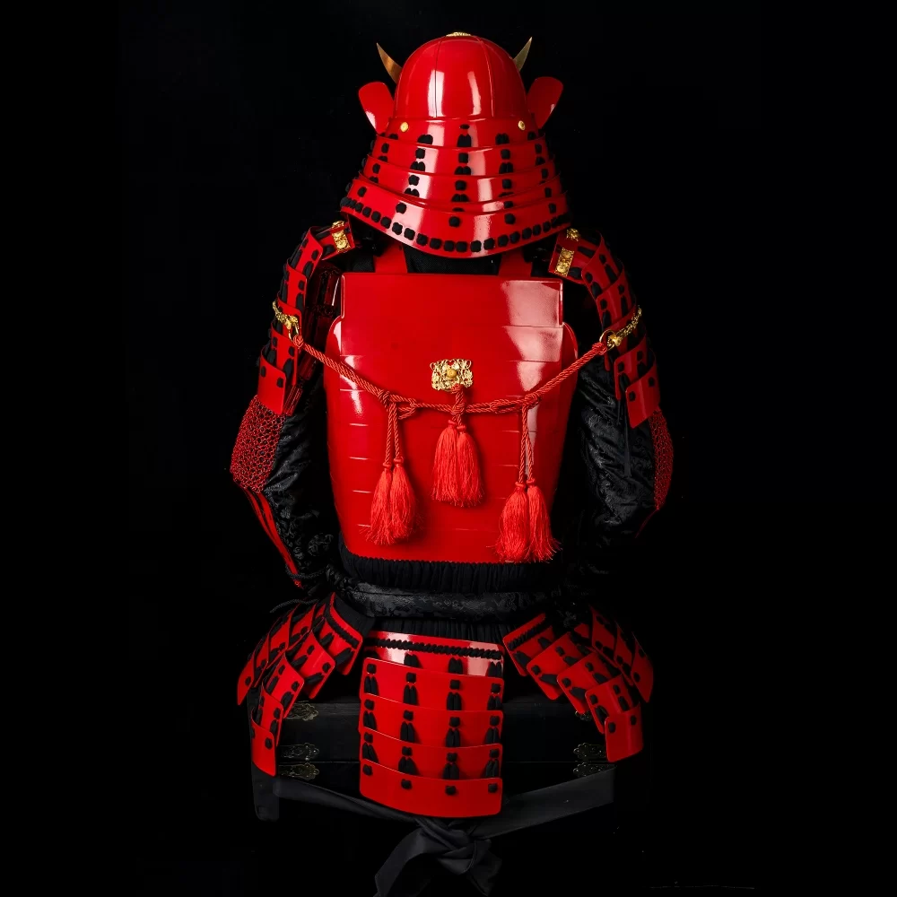 Red Samurai Armor | Handmade Masamune Date Red Japanese Samurai