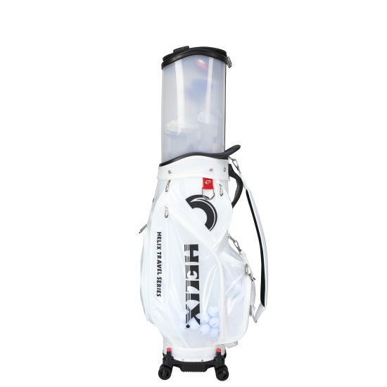 Helix Modern Look Retractable Golf Cart Bag - White