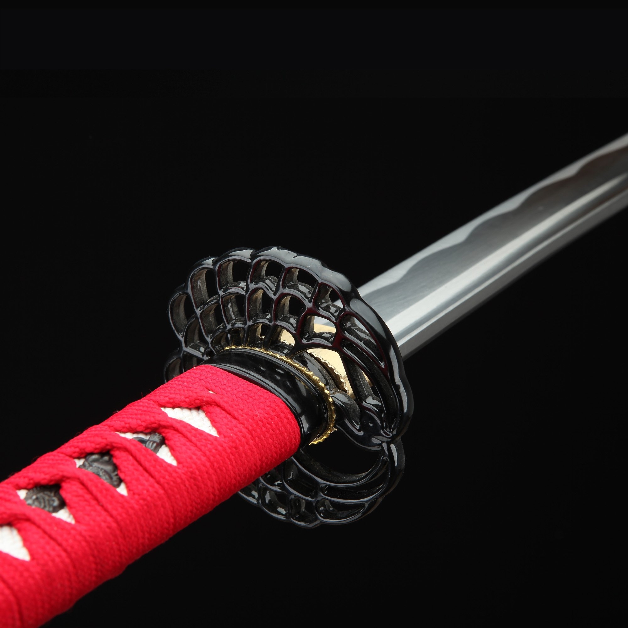 Red Katana Handmade Real Japanese Katana Sword With Red Scabbard Truekatana
